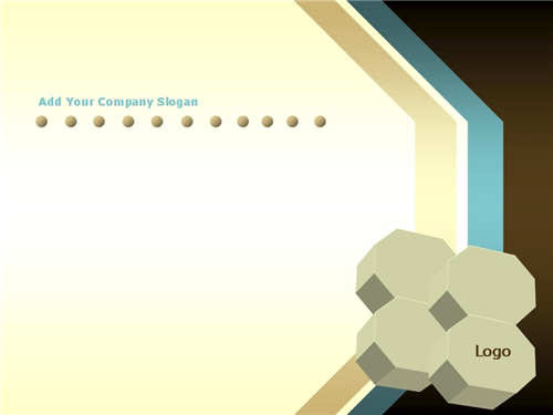 方块封面设计PPT背景模板