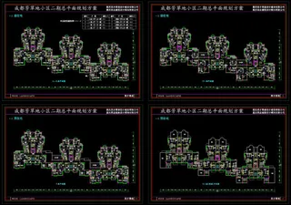 内江市大洲坝广场cad景观设计