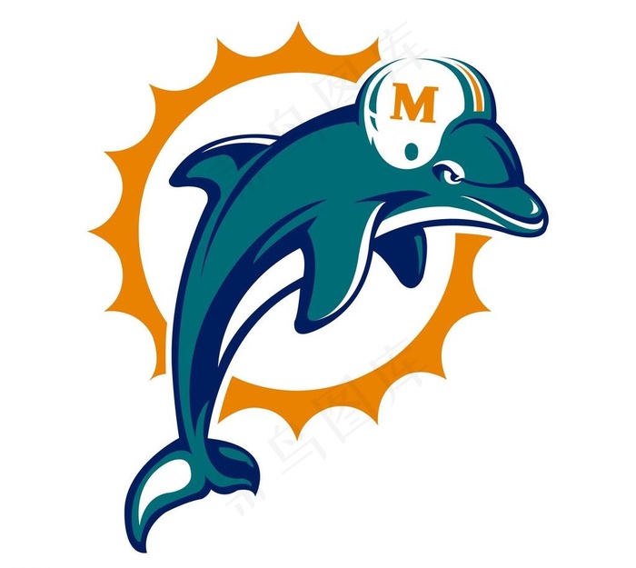 海滩 miami dolphins...ai矢量模版下载