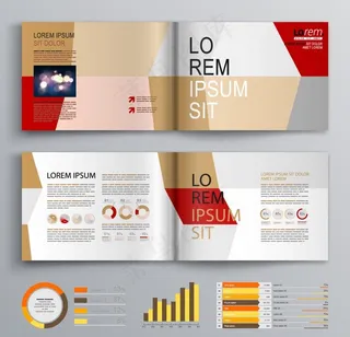 商务画册矢量模板素材