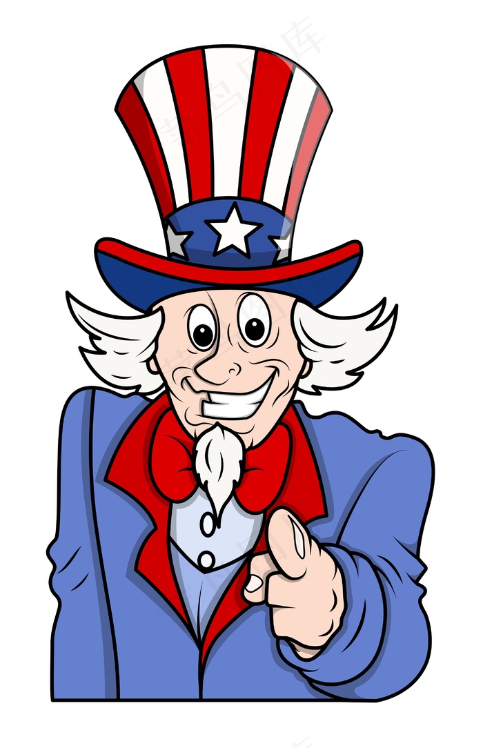 我想你的山姆叔叔指着说给观众