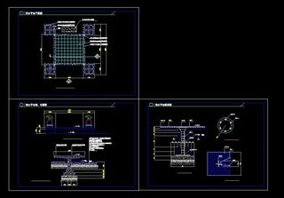 亲水平台详细平立剖面cad施工图