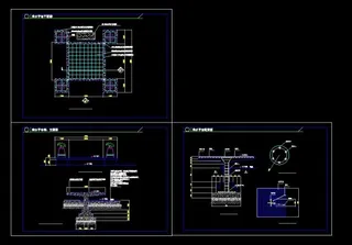 亲水平台详细平立剖面cad施工图