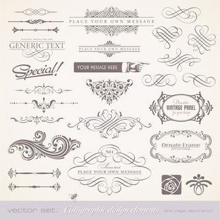 欧式经典花纹矢量素材