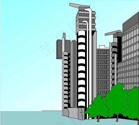 各著名的城市建设的载体ai矢量模版下载