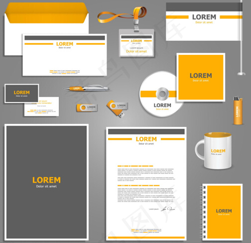 黄色信封VI设计