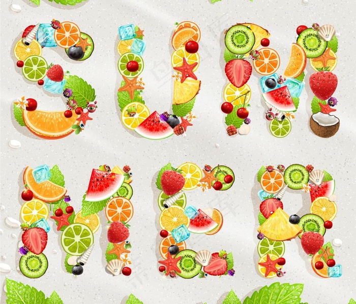 夏季热带度假背景图片