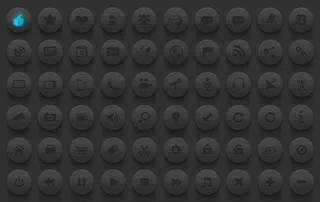 褐色网页图标psd素材