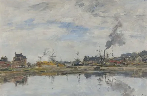 河流油画图片 河流油画图片