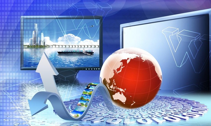 创意蓝色海报图片