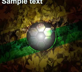 动感幻彩足球背景图片