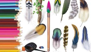 各式各样的笔图片