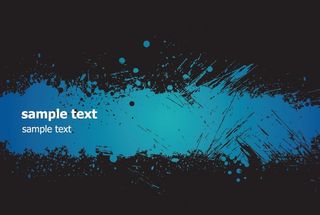 蓝色喷墨效果矢量
