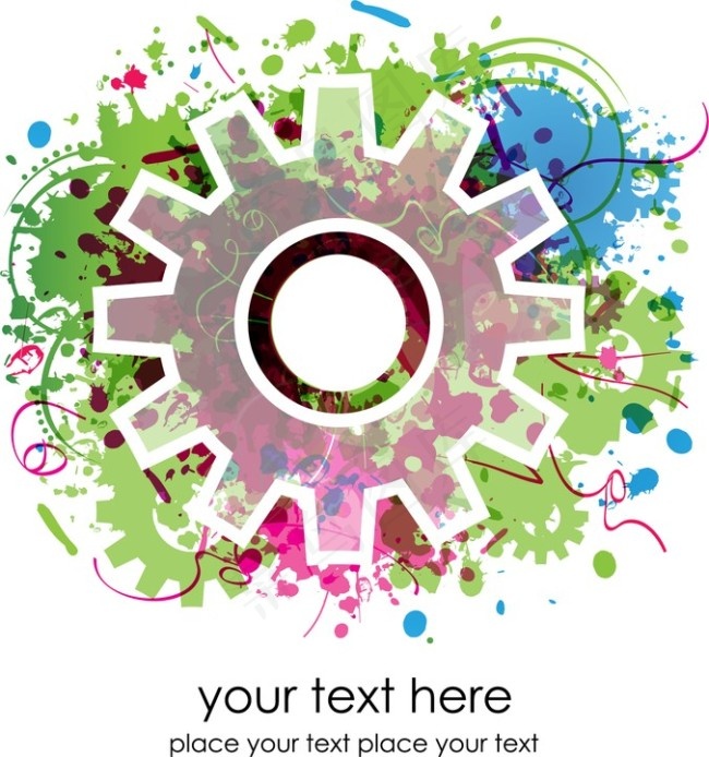 植物齿轮矢量图