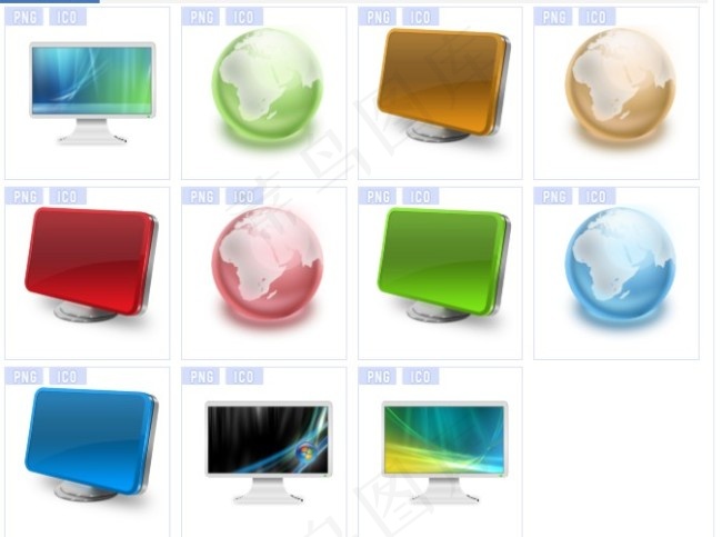 显示器地球图标下载