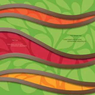 动感曲线色彩穿插背景矢量素材