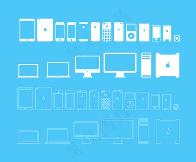 手机和电脑和显示器图标