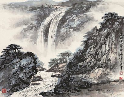 山水水墨画