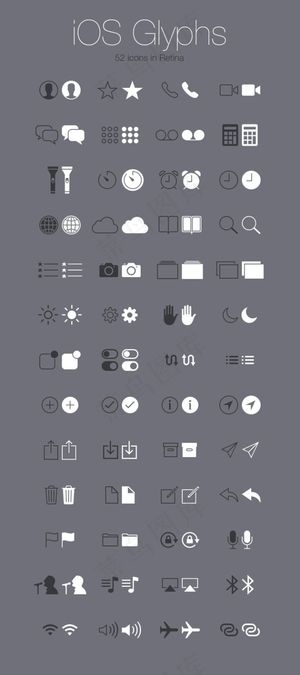 IOS图标PSD分层素材