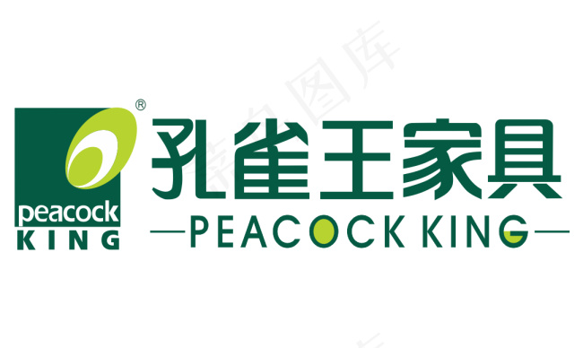 孔雀王家具logocdr矢量模版下载