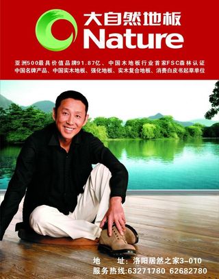 大自然地板宣传页图片
