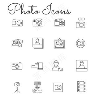 简洁网页图标矢量图片素材