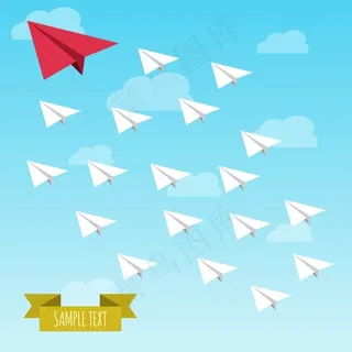 天空中的纸飞机 天空中的纸飞机