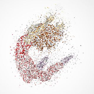 抽象运动人物插画