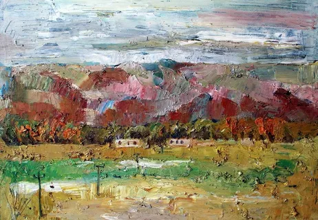 秋天的村庄图片