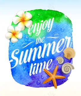 精美夏日度假标签矢量素材 精美夏日度假标签矢量素材