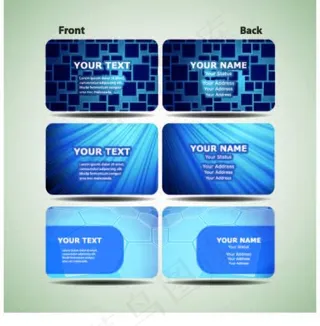 卡片模板矢量素材