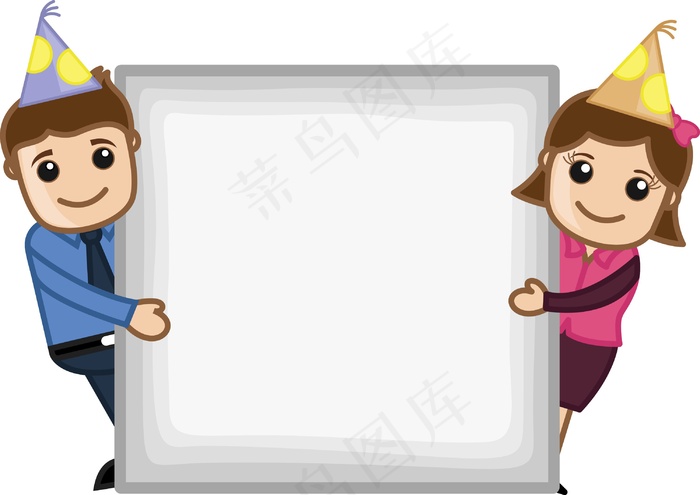 空白方广告牌卡通业务特点