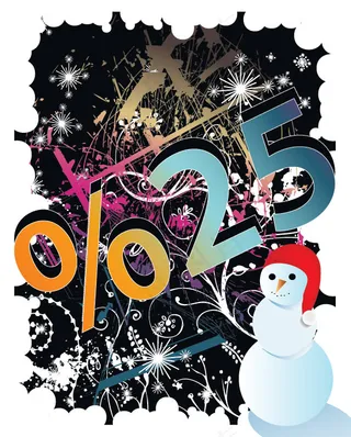 超市冬季促销海报矢量素材