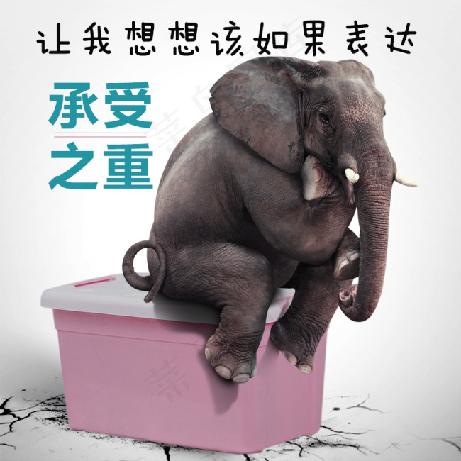 大象主图psd模版下载
