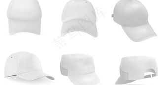 夏日帽子矢量图片