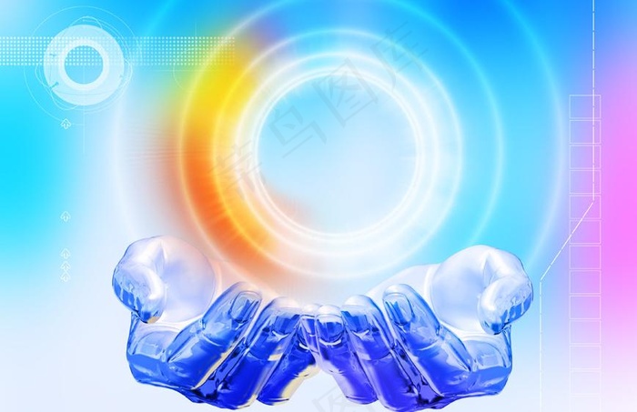 科幻炫图图片psd模版下载