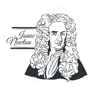 牛顿肖像画设计