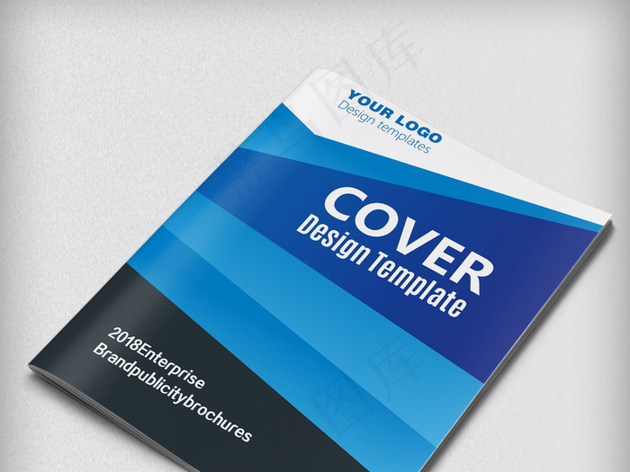 蓝色大气企业画册企业宣传册封面设计