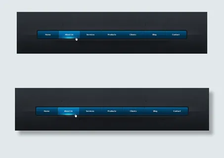 蓝色发光导航图片