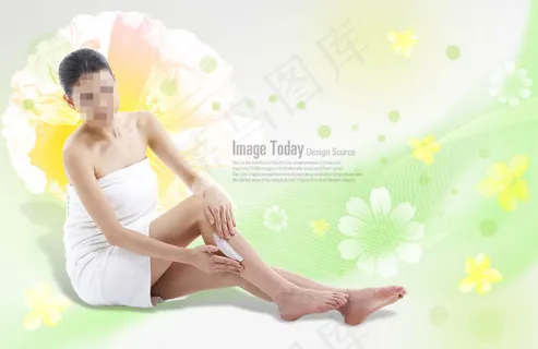 高清PSD分层素材美腿美女