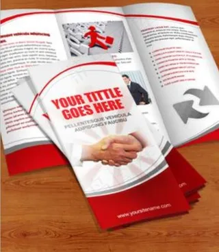 国外三折页设计模板