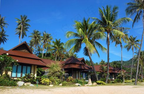 苏梅岛沙滩度假酒店图片