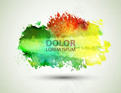 泼墨水彩背景矢量图素材 泼墨水彩背景矢量图素材