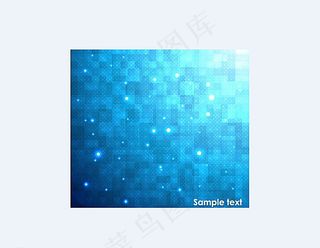 蓝色格子炫丽矢量背景图片