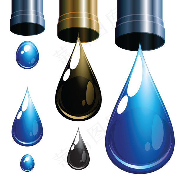 矢量动感水滴图片素材