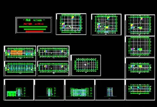 厂房建筑施工图CAD图纸-11