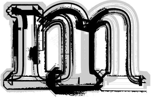 垃圾字体的字母M