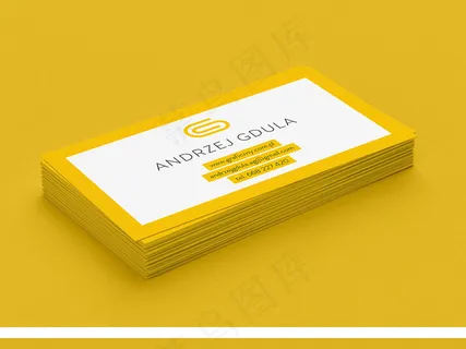 简约VI品牌商务名片设计智能展示样...