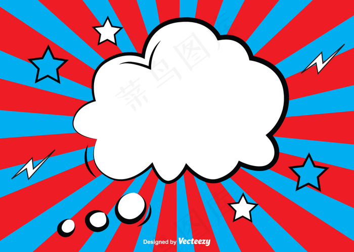 漫画风格背景插图