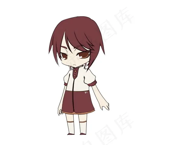 Q版女生模型